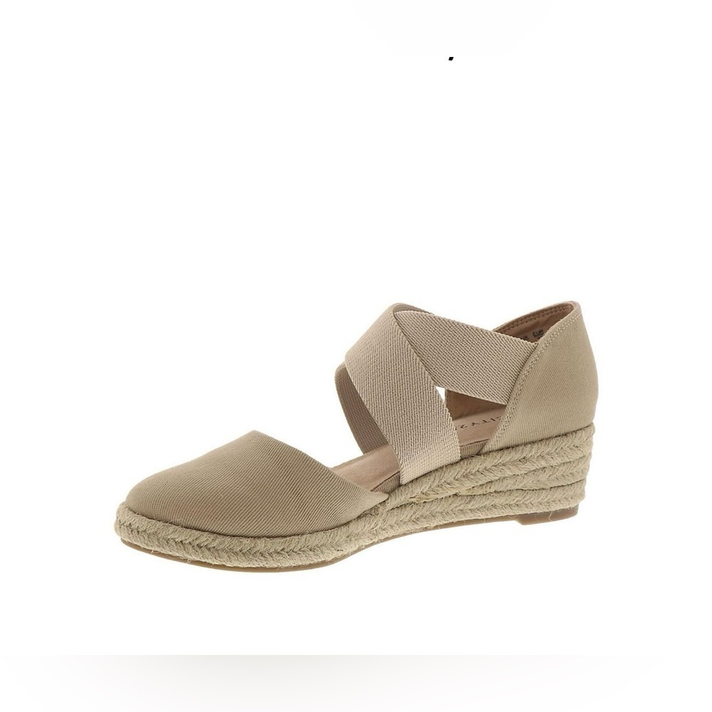 life Stride Velocity Keaton taupe Wedge canvas 9.5w